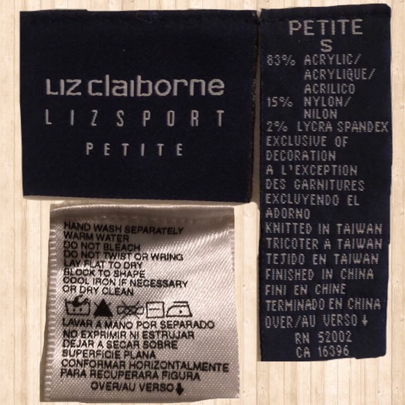 Liz Claiborne Silver Bugle Beaded Ivory Cardigan Size SP - Picture 7 of 8